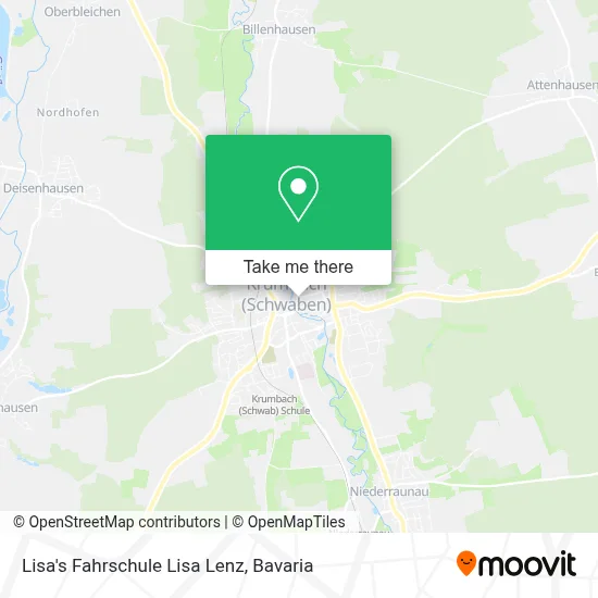 Lisa's Fahrschule Lisa Lenz map
