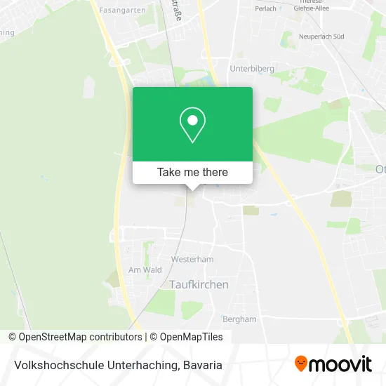 Volkshochschule Unterhaching map