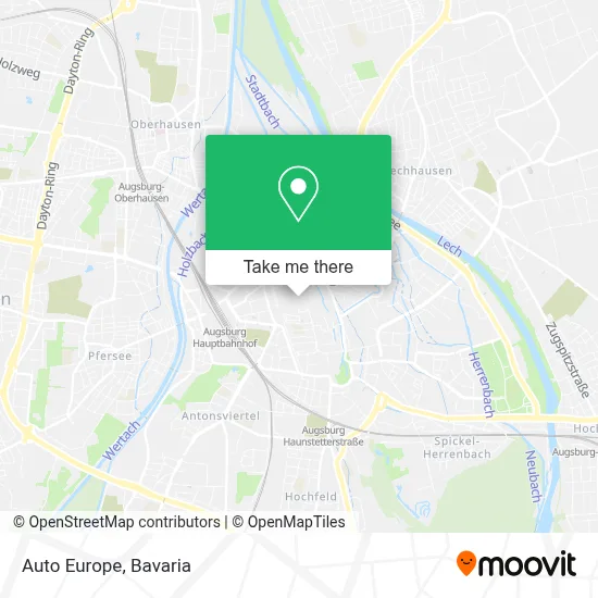 Auto Europe map