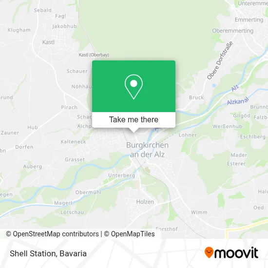 Shell Station map