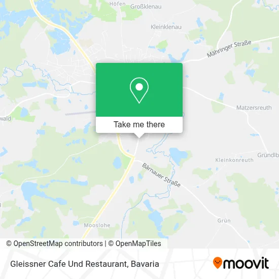 Gleissner Cafe Und Restaurant map