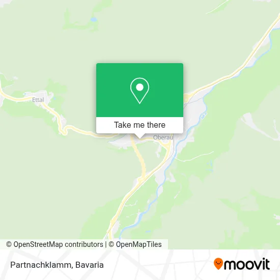 Partnachklamm map
