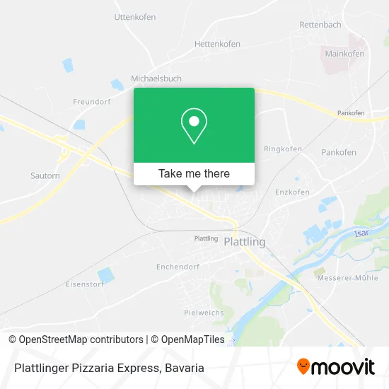 Plattlinger Pizzaria Express map
