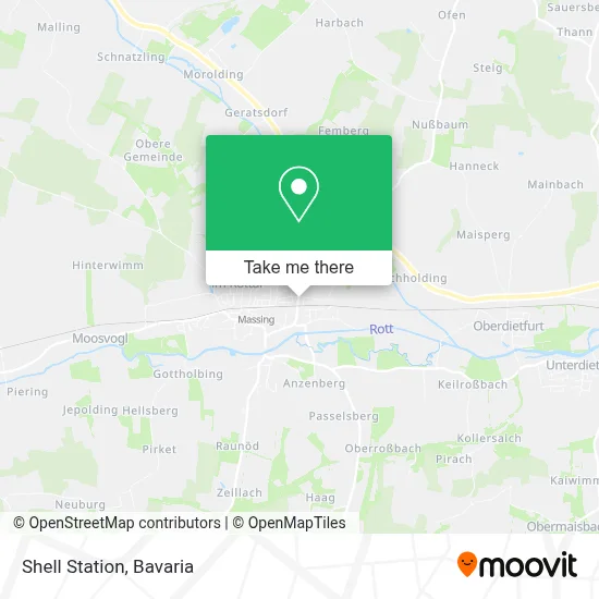 Shell Station map