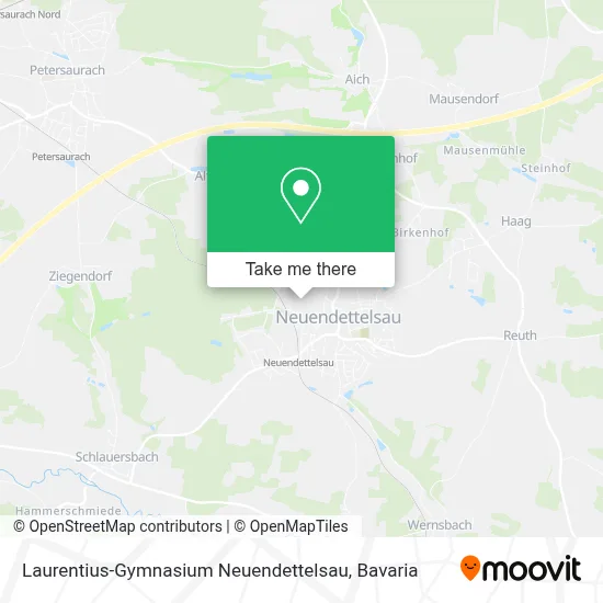 Laurentius-Gymnasium Neuendettelsau map