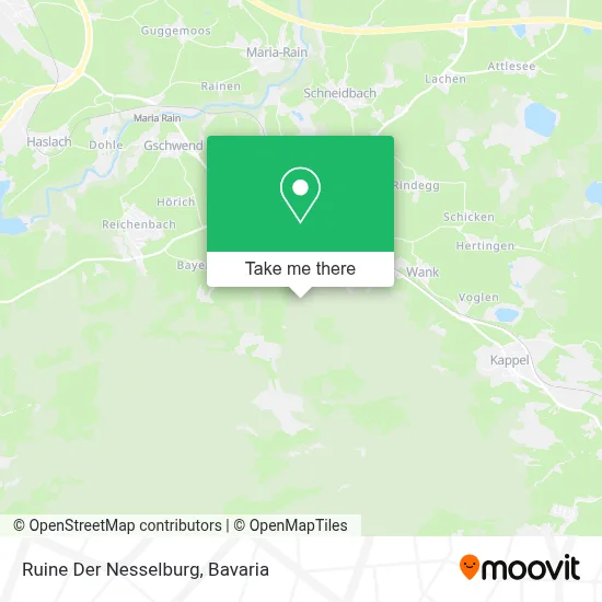 Ruine Der Nesselburg map