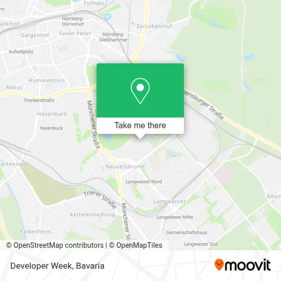 Developer Week map