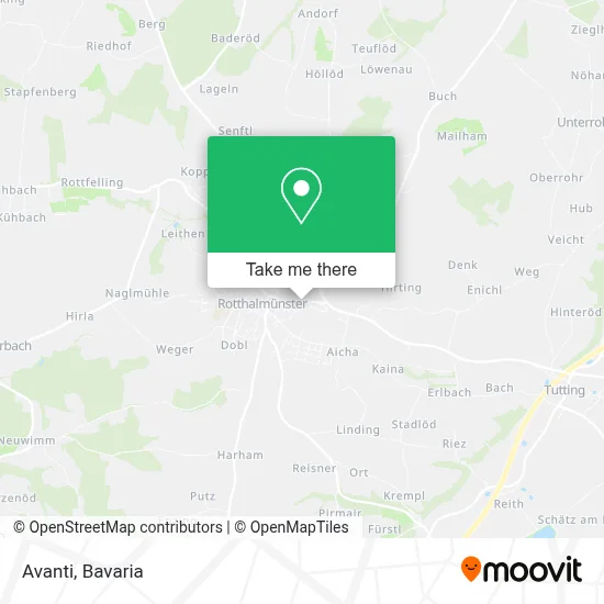 Avanti map