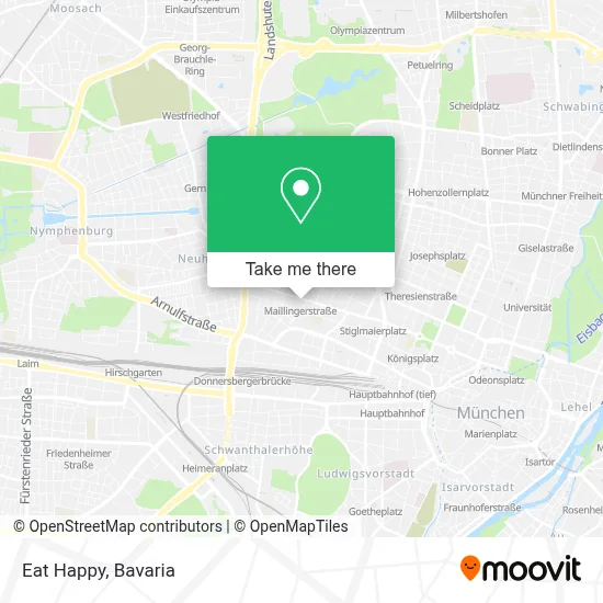 Eat Happy map