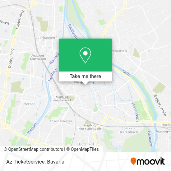 Az Ticketservice map