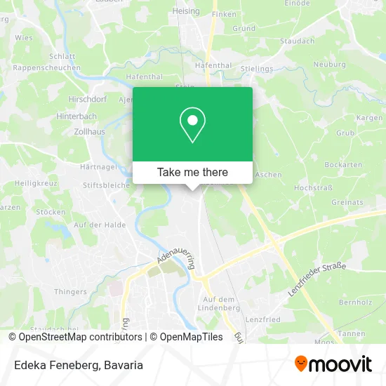Edeka Feneberg map