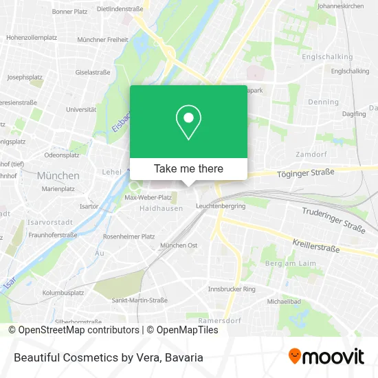 Beautiful Cosmetics by Vera map