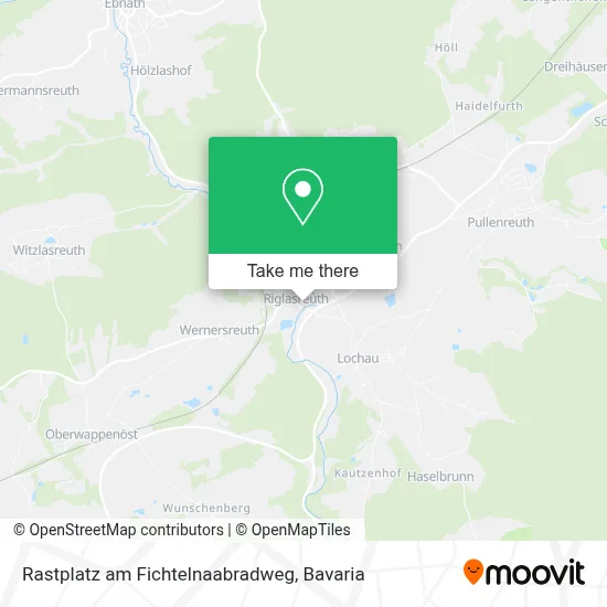 Rastplatz am Fichtelnaabradweg map