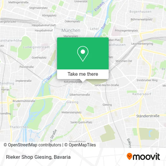 Rieker Shop Giesing map