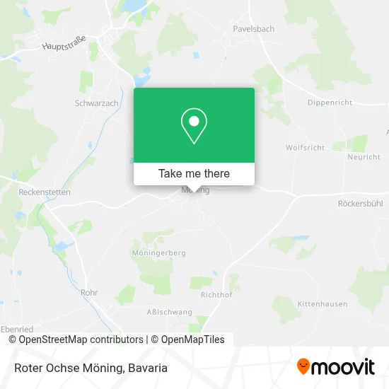 Roter Ochse Möning map