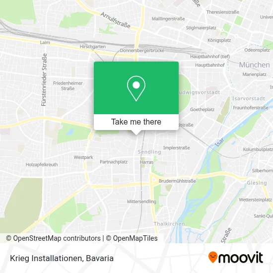 Krieg Installationen map