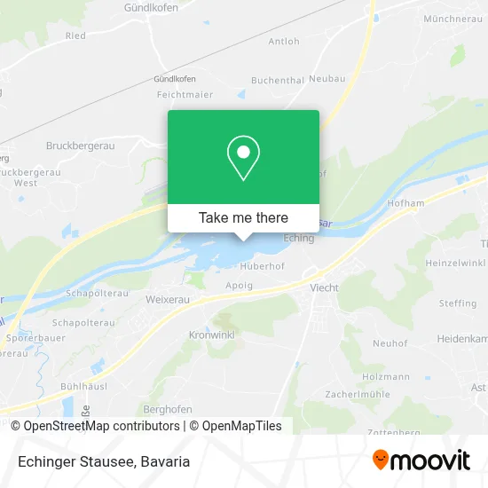 Echinger Stausee map