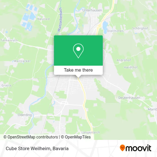 Cube Store Weilheim map