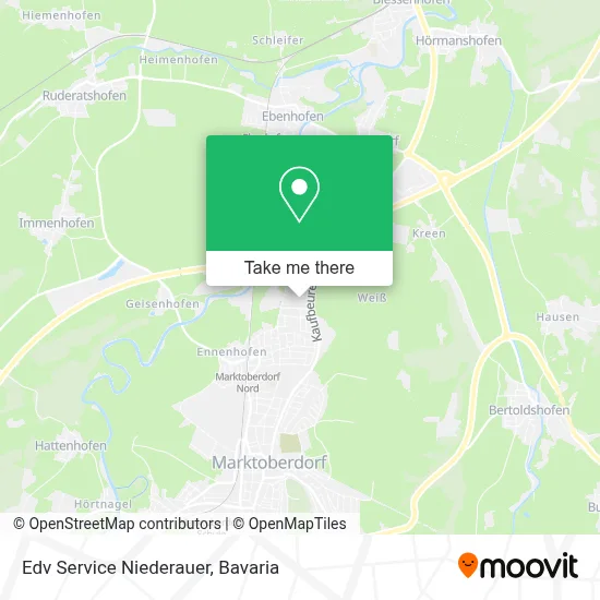 Edv Service Niederauer map