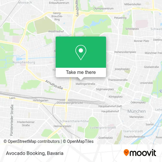 Avocado Booking map