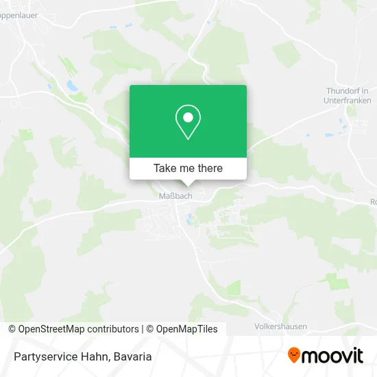Partyservice Hahn map