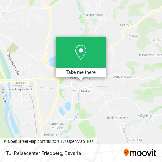 Tui Reisecenter Friedberg map