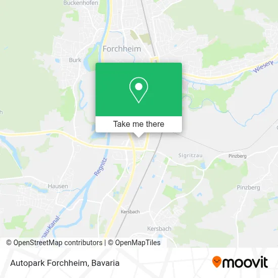 Autopark Forchheim map