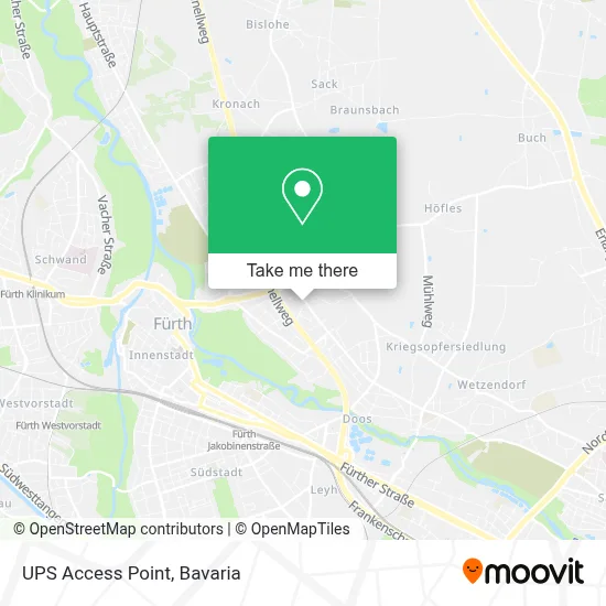 Ups Access Point map