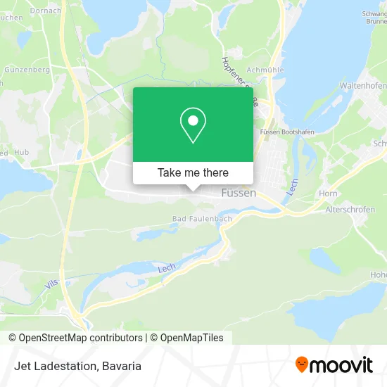 Jet Ladestation map