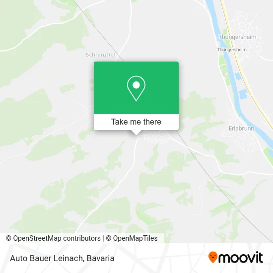 Auto Bauer Leinach map