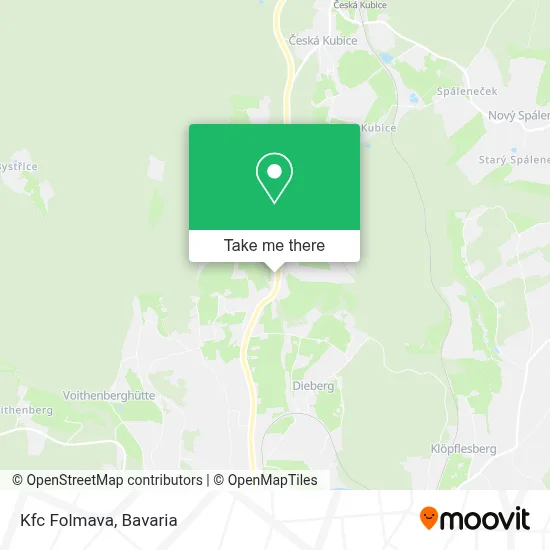 Kfc Folmava map