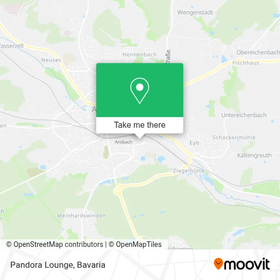 Pandora Lounge map