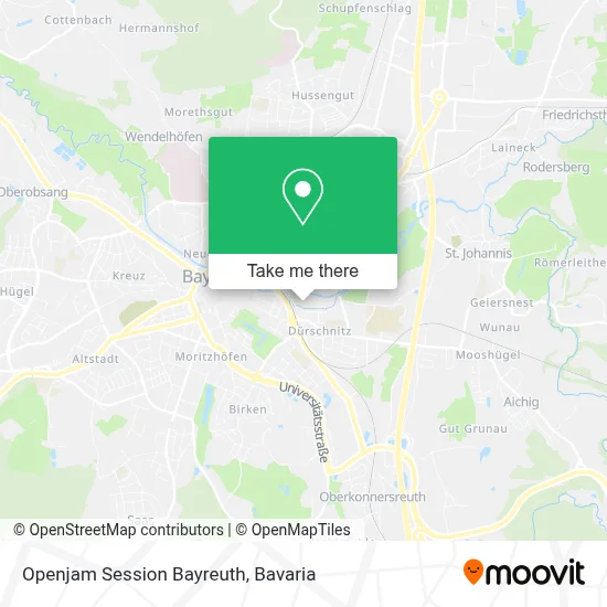 Openjam Session Bayreuth map