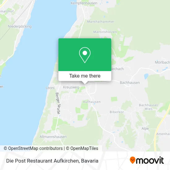Die Post Restaurant Aufkirchen map