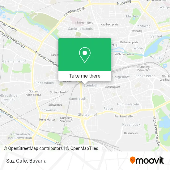 Saz Cafe map