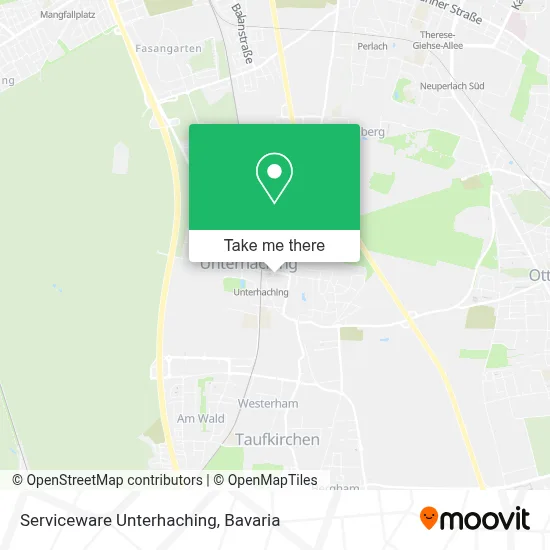 Serviceware Unterhaching map
