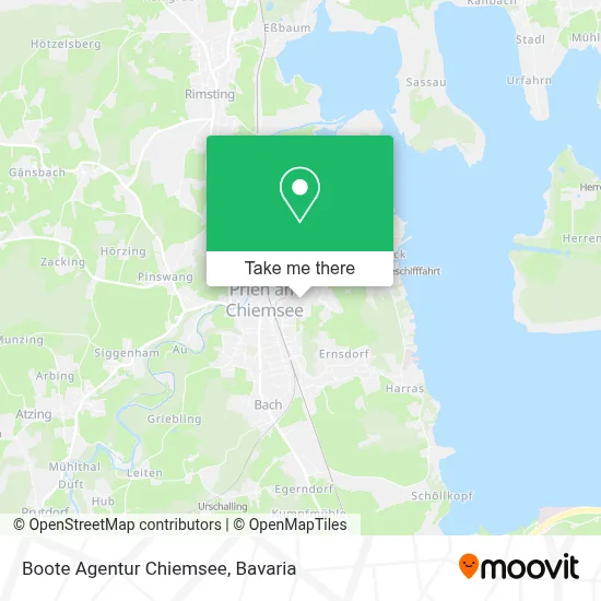 Boote Agentur Chiemsee map