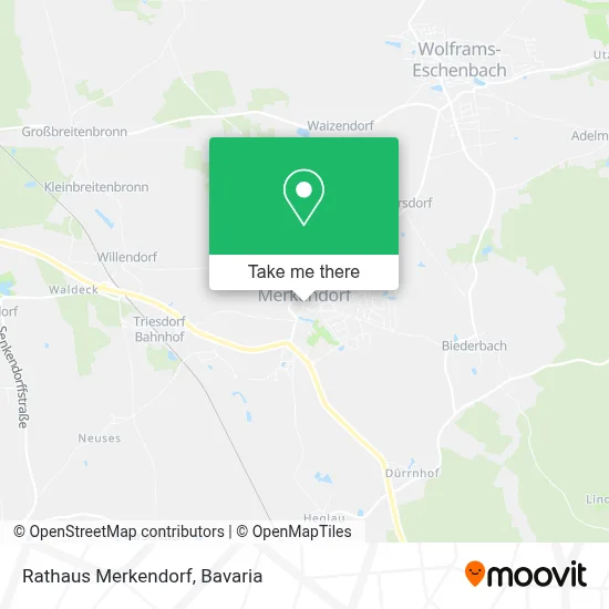 Rathaus Merkendorf map