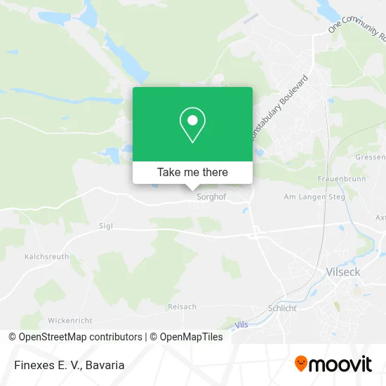 Finexes E. V. map