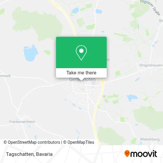 Tagschatten map