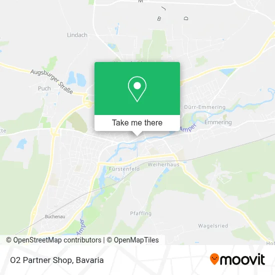 O2 Partner Shop map