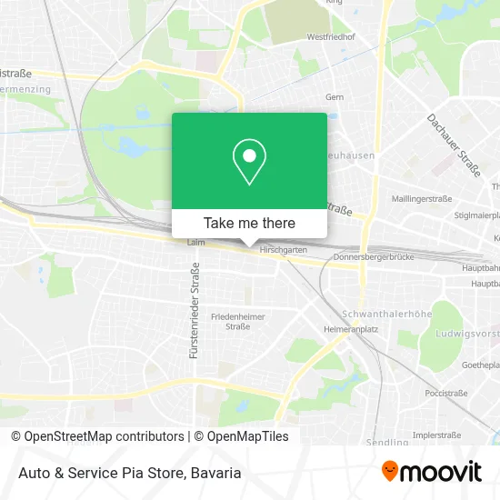 Auto & Service Pia Store map
