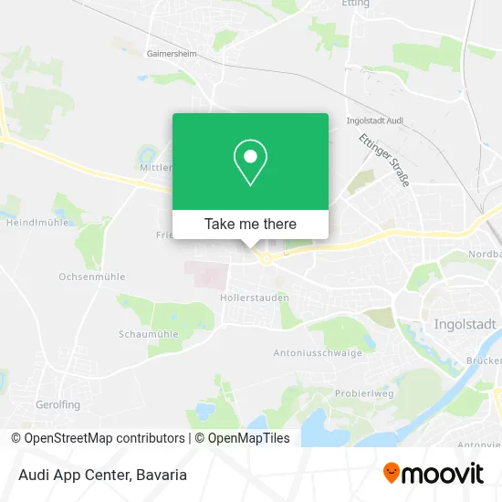 Audi App Center map