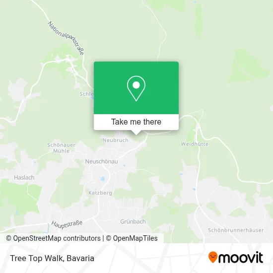 Tree Top Walk map