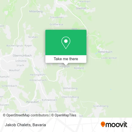 Jakob Chalets map