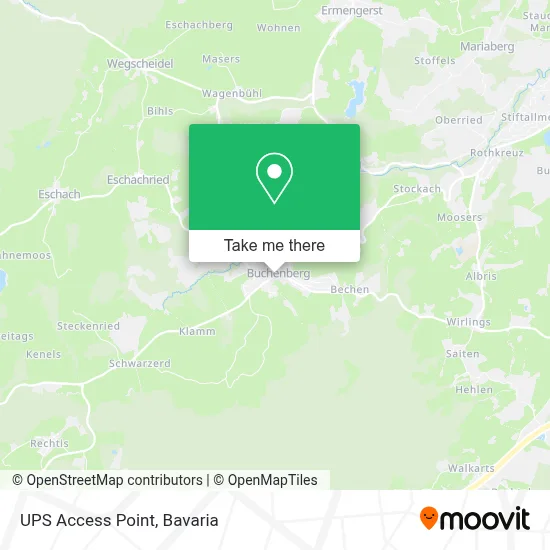 Ups Access Point map