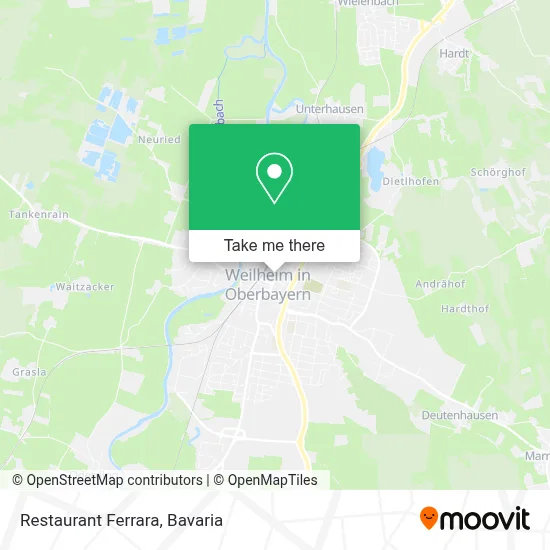 Restaurant Ferrara map
