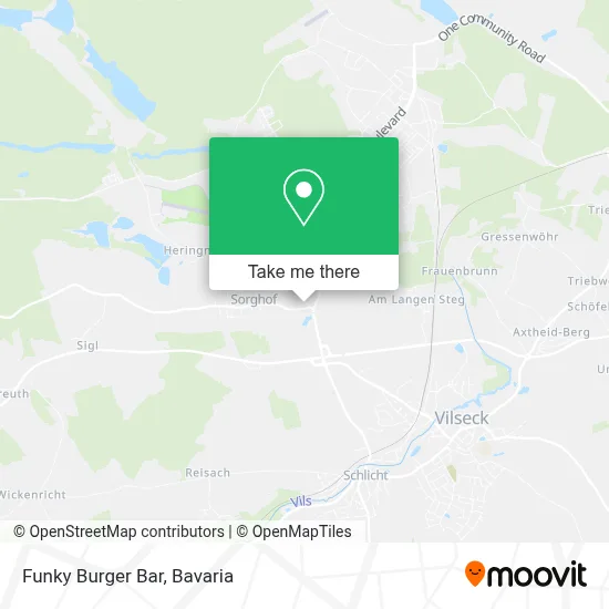 Funky Burger Bar map