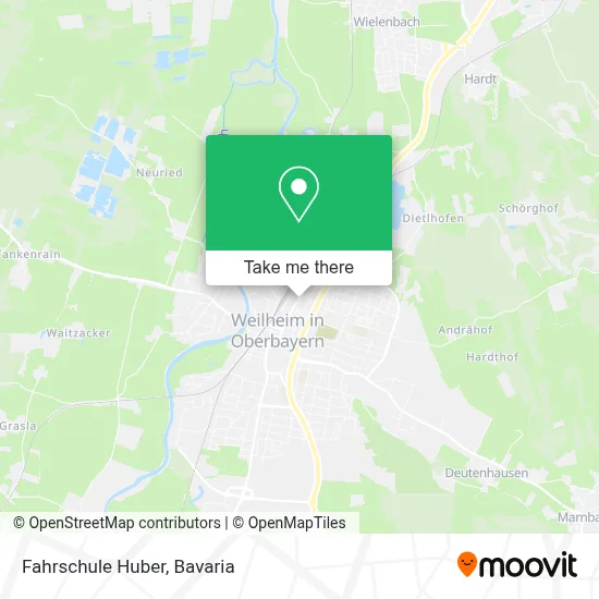Fahrschule Huber map