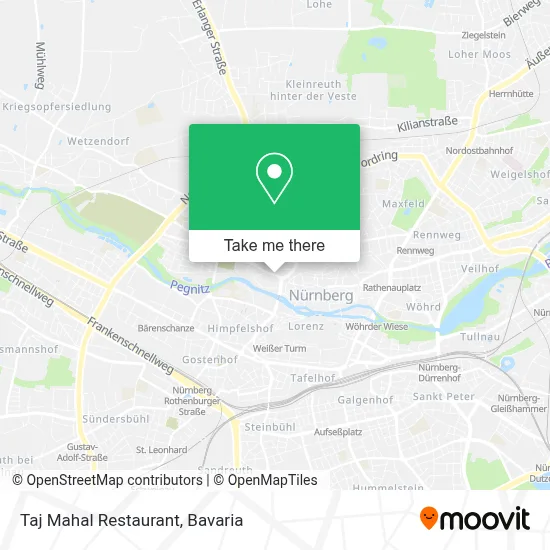 Taj Mahal Restaurant map